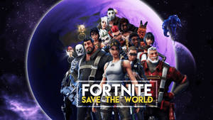 Uchaguzi wa Wahusika Wazuri wa Fortnite — Fortnite baridi Picha ya Ukuta