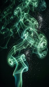 Dukani ya kijani yenye mwanga wa fedha. — Slytherin Aesthetic Picha ya Ukuta