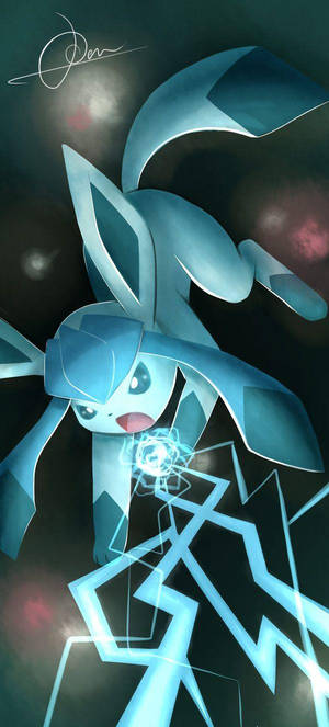 Glaceon Mlipo wa Barafu Wallpaper — 20:9 Picha ya Ukuta