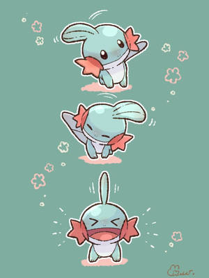 Ufundi Mzuri wa Mudkip — Picha nzuri za anime Picha ya Ukuta