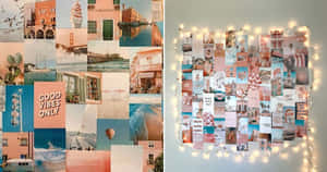 Picha za Collage za Aesthetic — Kolagi ya urembo Picha ya Ukuta
