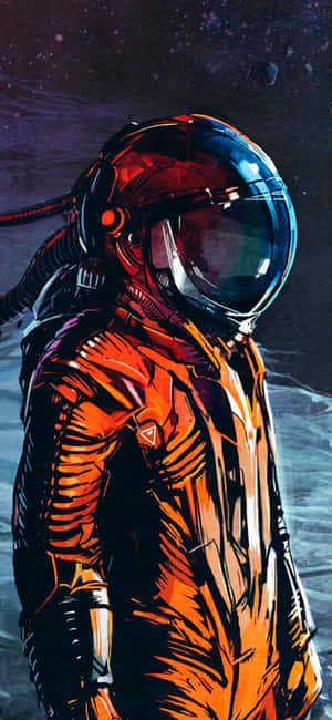 Astronaut Iphone — iPhone 15 Plus Picha ya Ukuta