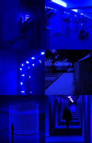 Dark Blue Aesthetic pictures — Mchanganyiko wa Bluu Sawa Picha ya Ukuta