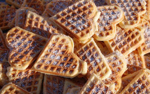 Waffles za Umbo la Kipenzi Flat Lay wallpaper — Warm Picha ya Ukuta