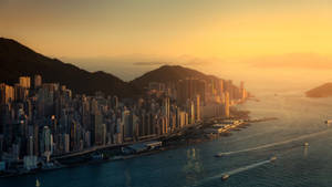 Hong Kong mji wa kupendeza na magharibi.