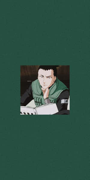 Urembo wa Shikamaru — Anime ya minimalist Picha ya Ukuta