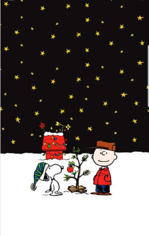 Krismasi ya Charlie Brown — Krismasi ya kuchekesha Picha ya Ukuta