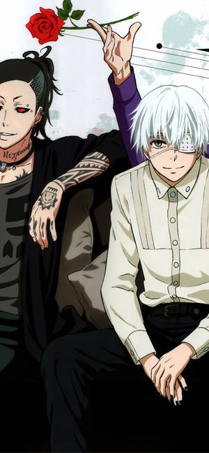 Uta Na Ken Tokyo Ghoul Iphone — iPhone Xs Picha ya Ukuta