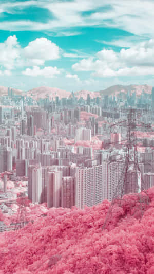Picha za Anime City — Mji wa anime Picha ya Ukuta