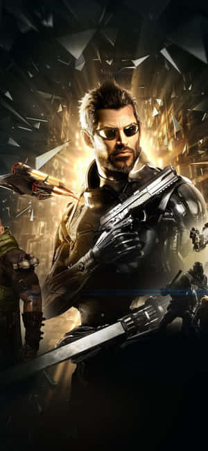 Android Deus Ex Mankind Divided Background — Redmi K100 Pro Max Picha ya Ukuta