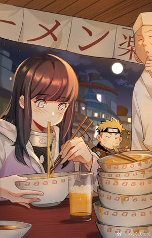 Uzumaki Clan Eating Digital Art wallpaper — Redmi Pad 2 9.7 Picha ya Ukuta