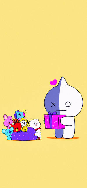 Van BT21 hadiya wallpaper — ROG Phone 9 FE Picha ya Ukuta