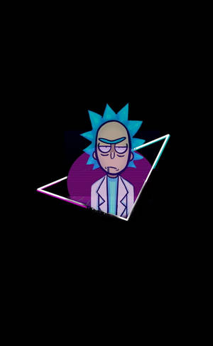 Vaporwave-style Rick And Morty Stoner Background — Xiaomi Pad Mini Picha ya Ukuta