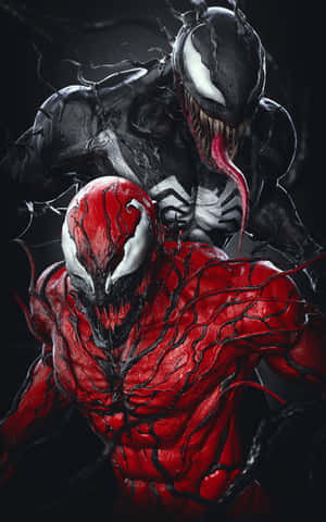 Venom Vs Carnage Baridi — Pixel Tablet Picha ya Ukuta