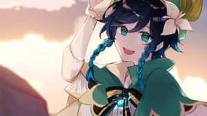 Venti wa Saa za Furaha — Genshin impact Picha ya Ukuta