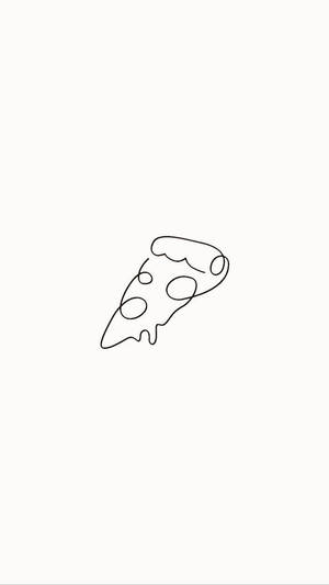 Vibanda za Pizza Aesthetic Sketches — Sanaa ya urembo Picha ya Ukuta