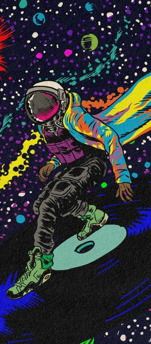 Vibey Disco Spaceman — Sony Xperia Picha ya Ukuta