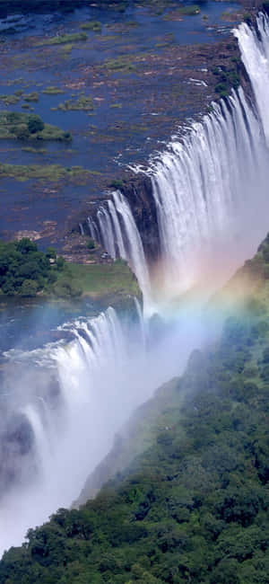 Victoria Falls katika Livingstone Zambia — Motorola Edge (2025) Picha ya Ukuta