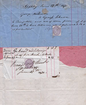 Vintage old letters written on blue and white paper wallpaper — Galaxy Z Fold 5 Picha ya Ukuta