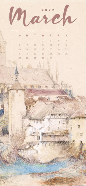 Vintage March 2022 Calendar
wallpaper — iPhone 16 Pro Max Picha ya Ukuta