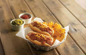 Picha za Soseji — Hot Dog Picha ya Ukuta