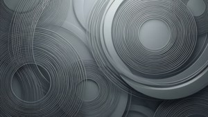 Sanaa ya kisasa ya abstract yenye mduara na mistari ya kijivujivu — Aesthetic ya kijivu Picha ya Ukuta