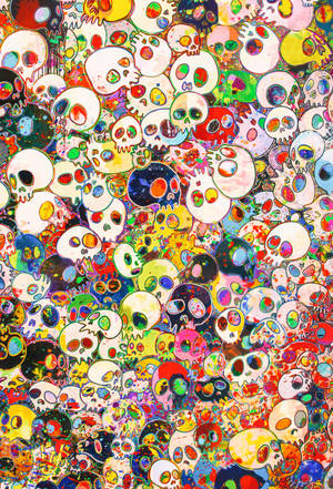 Vivuli vya Takashi Murakami Kubwa 4K — Xiaomi Pad 9 Pro Picha ya Ukuta