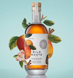 Vodka ya Wild Roots Raspberry Infused Blue Background — Galaxy Z Flip7 FE Picha ya Ukuta