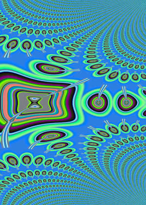 Trippy Blue — Vivo Pad5e Picha ya Ukuta