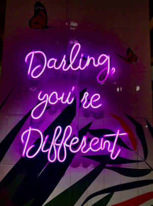 Background ya Neon ya Purple