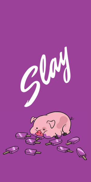 Waddles Akila Kijiko — 18:9 Picha ya Ukuta