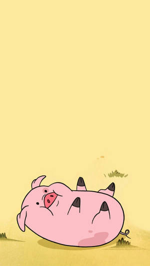 Waddles Chini Juu — 9:16 Picha ya Ukuta