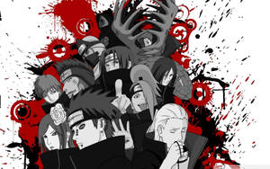 Picha ya mandharinyuma ya Wahusika wa Naruto Akatsuki Kijivu — Naruto aesthetic Picha ya Ukuta