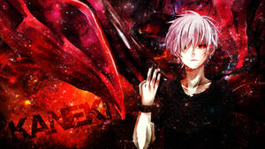 Mandhari ya wahusika wa Tokyo Ghoul Ken Graphic — Watu wa Nintendo Picha ya Ukuta