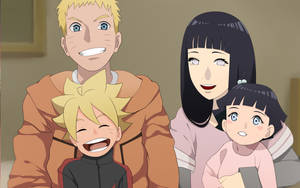 Wakati wa Upendo kati ya Naruto na Hinata — Naruto Aesthetic Picha ya Ukuta
