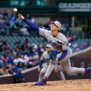 Walker Buehler Akitambaza Mpira — 1:1 Picha ya Ukuta