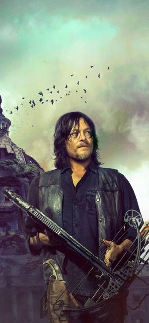 Walking Dead Daryl — iPhone X Picha ya Ukuta