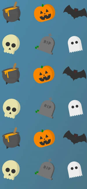Washa roho yako ya Halloween na picha hii ya iPhone yenye sherehe. — 1170x2532 Picha ya Ukuta
