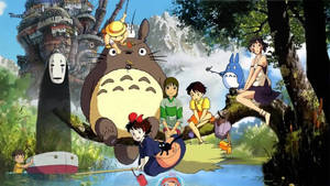 Picha ya ukuta ya watoto wa anime wa Studio Ghibli — Watoto wa anime Picha ya Ukuta