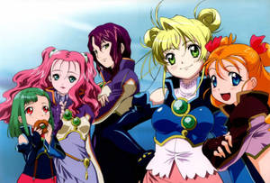 Picha ya watu wa anime lesbian Simoun