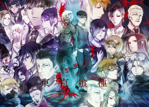 Watu Wote wa Tokyo Ghoul wallpaper — Wahusika wa tokyo ghoul Picha ya Ukuta