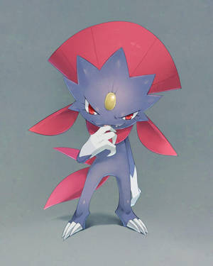 Weavile Akitabasamu Kwa Dhihaka — Anime simu Picha ya Ukuta