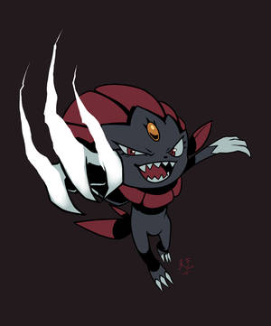Weavile mkorofi anashambulia — Motorola Razr 70 Ultra Picha ya Ukuta