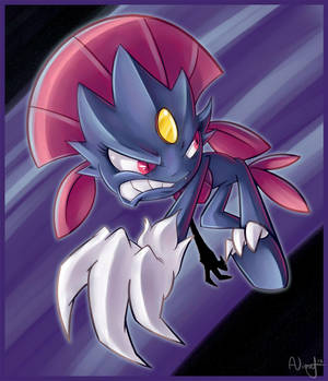 Weavile ya Katuni — Anime simu Picha ya Ukuta