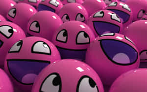 Weka tabasamu usoni mwako na Kawaii Pink — Pink ya kawaii Picha ya Ukuta