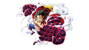 Weka tayari kufurushwa - Luffy anasafiri kwenye anga la bluu safi — Luffy Picha ya Ukuta