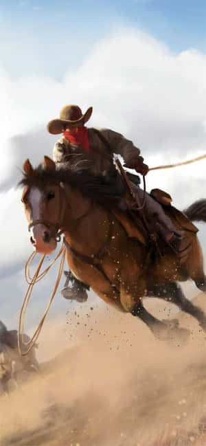 Western Cowboy Iphone — POCO F7 Ultra Picha ya Ukuta