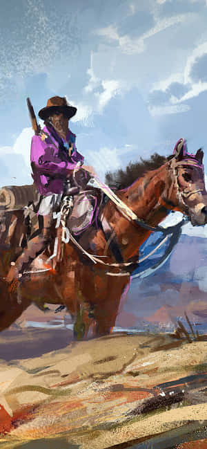 Western Cowboy Iphone — POCO F Picha ya Ukuta