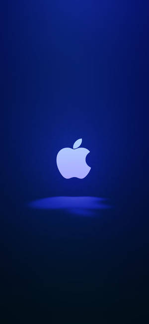 White Lit Apple Logo Iphone — iPhone 14 Pro Max Picha ya Ukuta