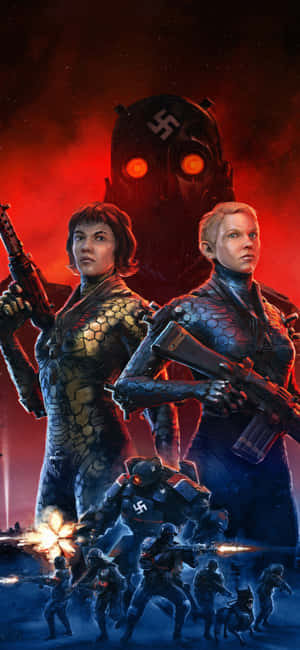 Iphone Xs Asili ya Wolfenstein Ii — Realme P4x Picha ya Ukuta